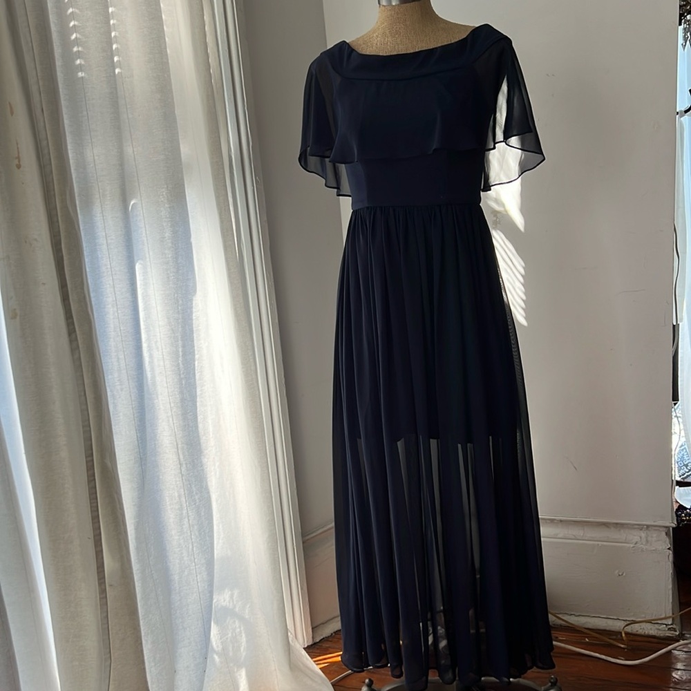 Navy gown